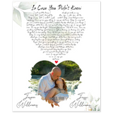 Lyrics Song -- Poster 8''x 10'' -- Jason & Jessi Williams
