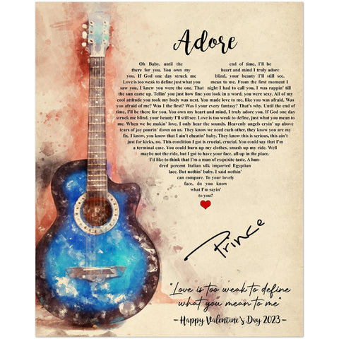 Gelato Premium Matte Poster 8x10 - Adore Prince - Happy Valentine's Day 2023