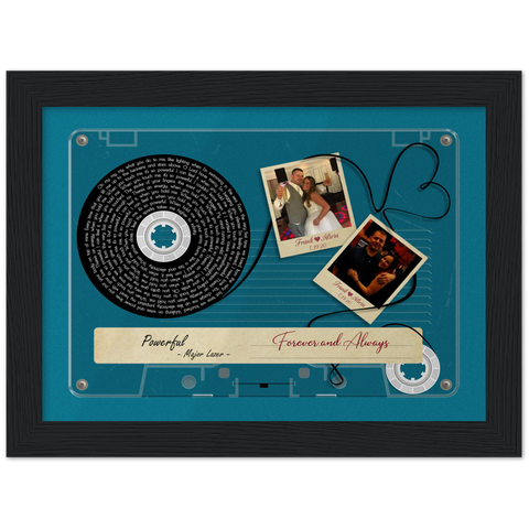 Cassette -- Frank & Alicia 7/19/20 -- Black framed 6x8 -- Gelato