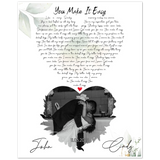 Music Lyrics Song -- Poster/ 8''x 10'' -- John & Cindy