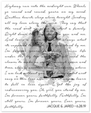 Music Lyrics Song -- Unframed 8''x10'' -- Jacque & Jared