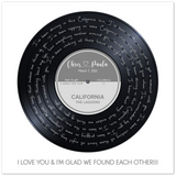 Vinyl -- Chris & Paula -- Unframe 20x20 -- Gelato