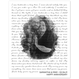 Lyrics Song -- Poster/ 8''x10'' -- Samantha & Mike