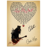 Music Lyrics Song -- Poster/ 5''x 7'' -- Love Me Still (Chaka kahn)