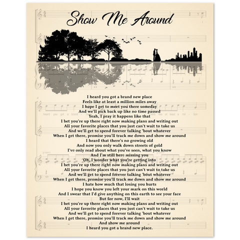 Show Me Around -- Style 1 -- Poster 8x10 -- Gelato