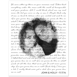 Lyrics Song -- Poster/ 8''x10'' -- John & Holly