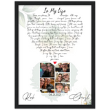 Music Lyrics Song -- Black Framed 12”x16” -- Rob & Cheryl