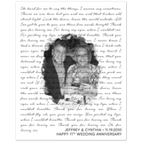 Music Lyrics Song -- Poster/ 8''x10'' -- Jeffrey & Cynthia