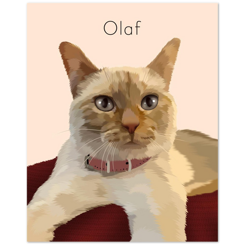 Dog poster -- Olaf 2.6 -- 8x10 -- Gelato