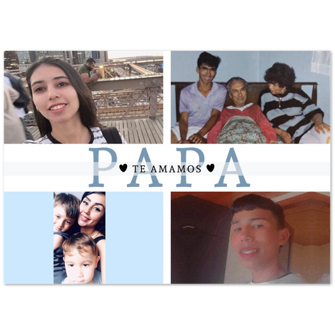 Daddy Family -- poster/ 20''x28'' -- Papa TE AMAMOS