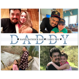 Family Prints -- Poster/ 8''x10'' -- Happy Father’s Day I love you 1