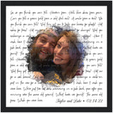 Gelato Black Framed Poster 12x12 - Wish You Were Here Taylor and Luke - 02/14/22