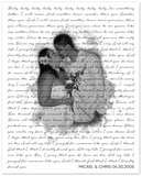 Music Lyrics Song -- Unframed 16''x20'' -- Micael & Chris