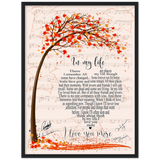 In My Life -- 14 -- Black framed 18x24 -- Gelato