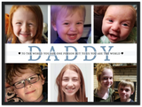 Daddy Family Prints -- Black Framed 18”x24” -- you are one person