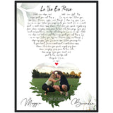 Gelato Black Framed 24x32 Poster - La Vie En Rose - Brendan & Maggie