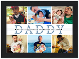 Daddy Family Prints -- Black Framed 6”x8” -- Love Khaleesi