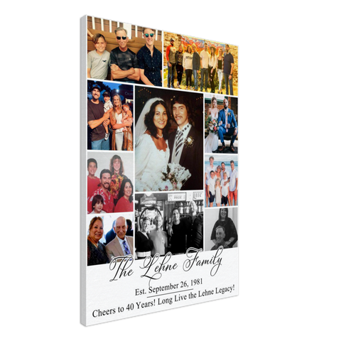 Dad Family Love -- Canvas 28"x40" -- The Lehne Family