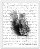 Music Lyrics Song -- White framed 16"x20" -- One for the books