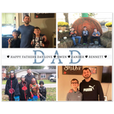 Print poster -- Happy Fathers Day Love, Owen, Zander, & Bennett -- 8x10 -- Gelato