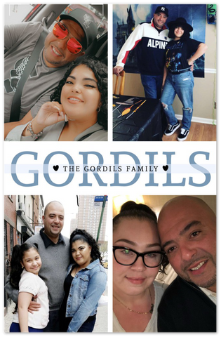 Dad poster -- The Gordils Family -- 11x17 -- gelato