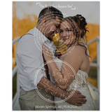 Stars Map -- Poster 8"x10" -- Jose & Haley