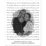 Lyrics Song -- Poster/ 8''x10'' -- Danielle and Aj new