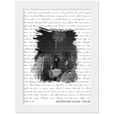 Lyrics -- Kayden and Kaleb / 9/20/20 -- White Framed 6”x8” -- Gelato