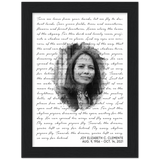 Lyrics Song -- Black Framed poster / 6”x8” -- Joy Elizabeth C. Clemente
