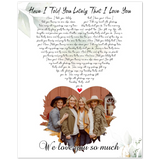 Lyrics -- We love you so much -- 8x10 -- Gelato