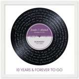 Vinyl -- Jennifer & Michael November 25, 2011 -- white framed square 12x12 -- Gelato