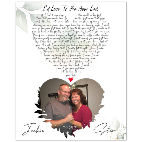 Gelato Poster 8x10 - Jackie & Star - Be Your Last