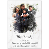 Photos to Portraits -- Unframed 20''x28'' -- Never give up smile