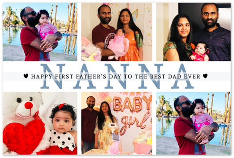 Daddy Family Prints -- Unframed 12''x18'' -- NANNA