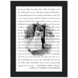 Lyrics Song -- Black Framed poster / 6”x8” -- Viktoria & Andy