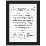 Gelato Matte Framed 6x8 - Love All Over Me - Chu Chu and Renee