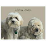 Gelato Poster 8x6 - Dog 2.6 - Cody & Dexter