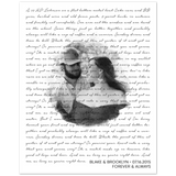 Music Lyrics Song -- Poster/ 8''x10'' -- Blake & Brooklyn