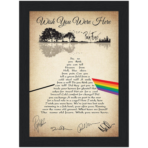 Gelato Black Framed Poster 6x8 - Wish You Were Here 3 - Band Music