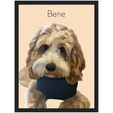 Gelato Black Framed Poster 12x16 - Dog 2.6 - Bene