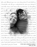 Music Lyrics Song -- Unframed 8''x 10'' -- Steve and Jennifer