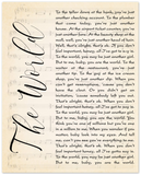 Lyrics -- The world (Brad Paisley) -- Unf 16''x20'' -- gelato