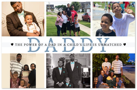 Daddy Family Prints -- Unframed 11''x17'' -- The power of a dad