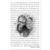 Lyrics -- Joe & Tasha 04.08.2022 -- 11x17 -- Gelato