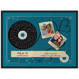 Cassettes-Tape Prints -- Black Framed poster/ 18”x24” -- Bryan & Tara  08.20.2021