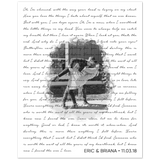 Music Lyrics Song -- Poster/ 8''x10'' -- Eric & Briana