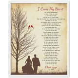 Lyrics -- Chris Tyre -- White Frame 16x20 -- Gelato