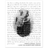 Lyrics Song -- Poster/ 8''x10'' -- Ryan&Lacole