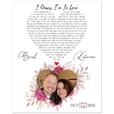 Lyrics Song -- Poster/ 8''x10'' -- Brad & Katrina