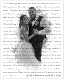 Lyrics -- Jesse & Ariana  June 27, 2020 -- UNF 16''x20'' -- gelato